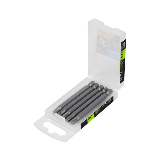 [T12155] Estuche con 5 puntas de cruz PH3 largo 3', Truper Expert - Pag 419