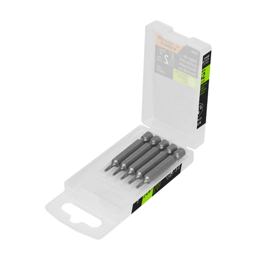 [T12400] Estuche con 5 puntas torx T25 con seguro largo 2', Expert - Pag 421