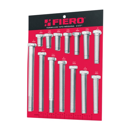 [T55902] Exhibidor Fiero con tornillos tipo máquina, 1/2' - Pag 762, 812