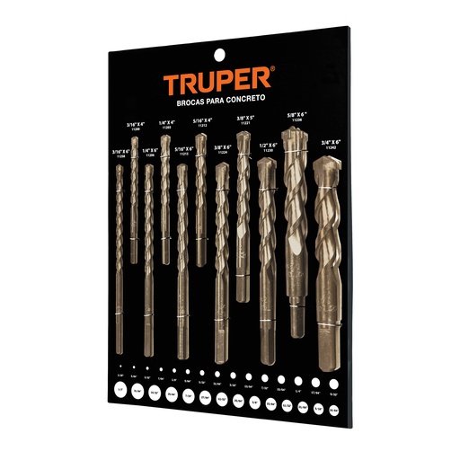 [T55564] Exhibidor Truper de brocas de concreto - Pag 512, 808
