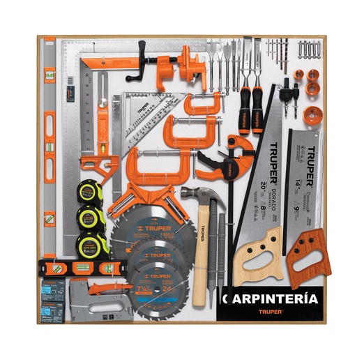 [T55907] Exhibidor de Carpintería, 80x80 cm, 1 tablero - Pag 510, 808