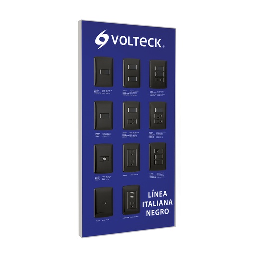 [T57062] Exhibidor línea italiana negro Volteck - Pag 523, 808