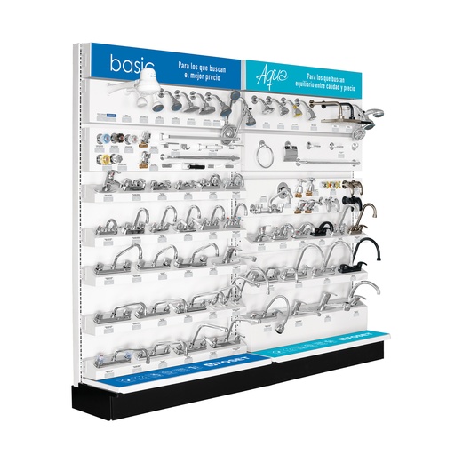 [T55980] Exhibidor tipo góndola, Foset Basic/Aqua - Pag 619, 732, 811
