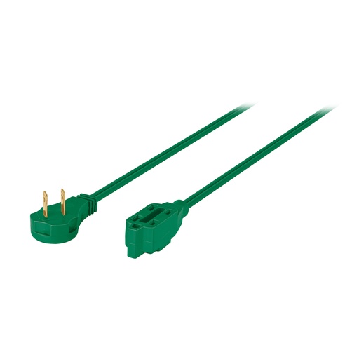 [T48038] Extensión eléctrica doméstica 10 m verde con clavija plana - Pag 554