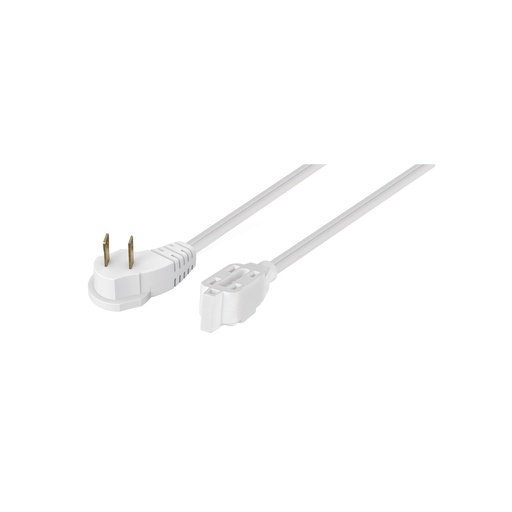 [T48012] Extensión eléctrica doméstica 4 m blanca con clavija plana - Pag 554