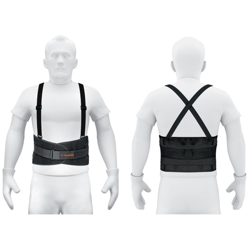 [T14216] Faja lumbar con tercer cinturón, talla M, Truper - Pag 451