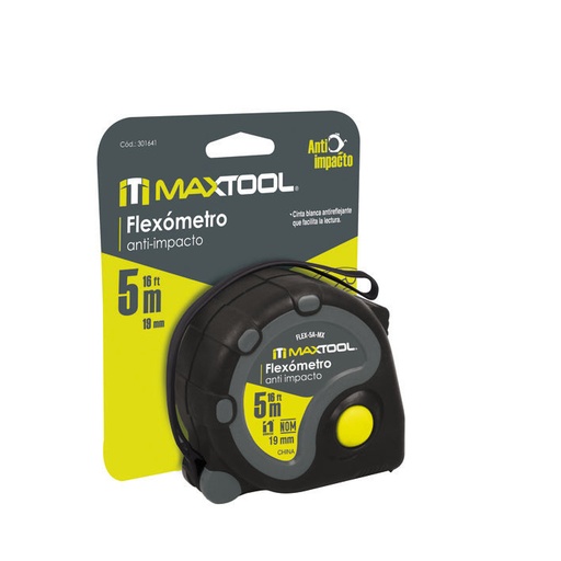 [A301640] Flexometro de 3 mts anti impacto en blister