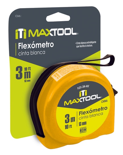 [A301620] Flexometro de 3 mts en blister
