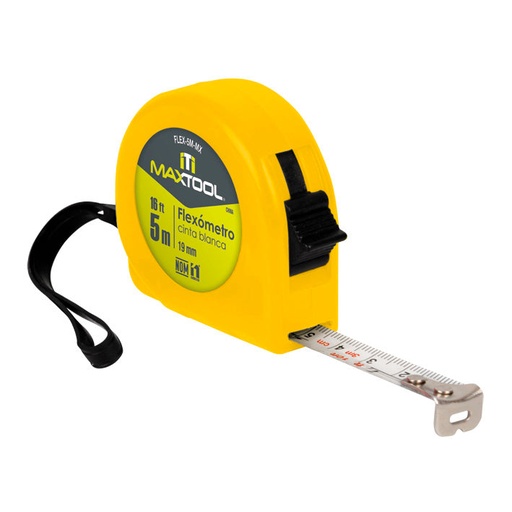 [A301614] Flexometro de 5 mts color amarillo