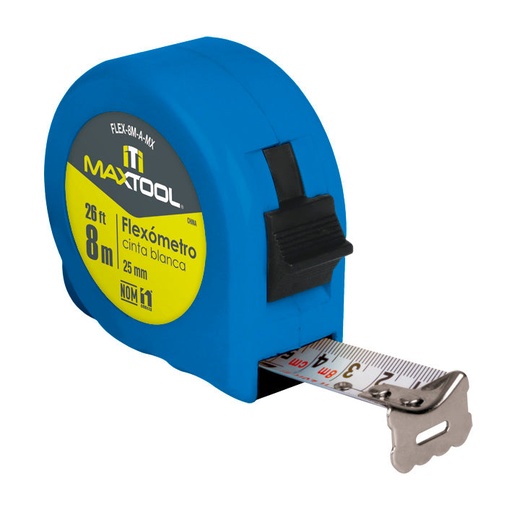 [A301619] Flexometro de 8 mts color azul