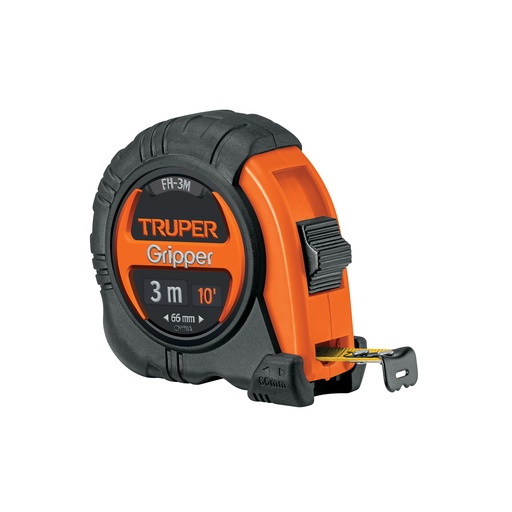 [T14577] Flexómetro Gripper contra impactos 3 m cinta 13 mm, Truper - Pag 207