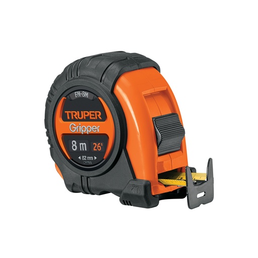 [T14579] Flexómetro Gripper contra impactos 8 m cinta 25 mm, Truper - Pag 207