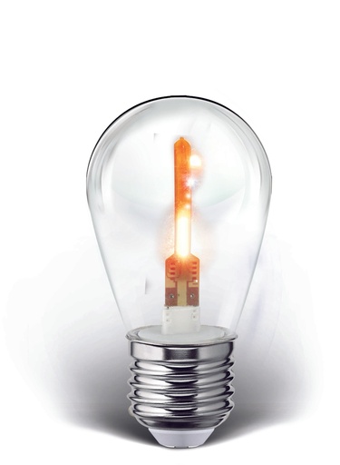 [A122286] Foco Led Flash Filament Color S14 1W, Amarillo
