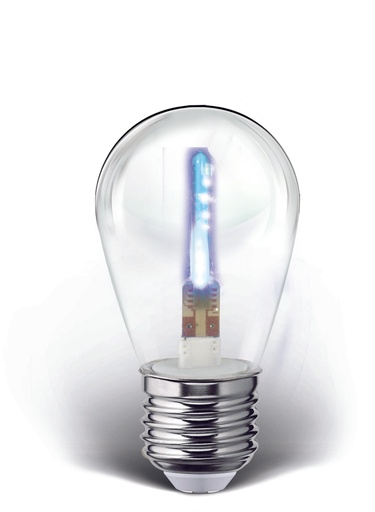 [A122283] Foco Led Flash Filament Color S14 1W, Azul