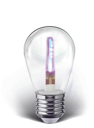 [A122287] Foco Led Flash Filament Color S14 1W, Lila