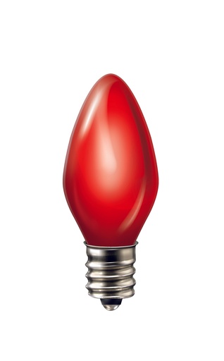 [A122253] Foco Led Vela Color Sólido, Rojo, 0.5W, 2PACK