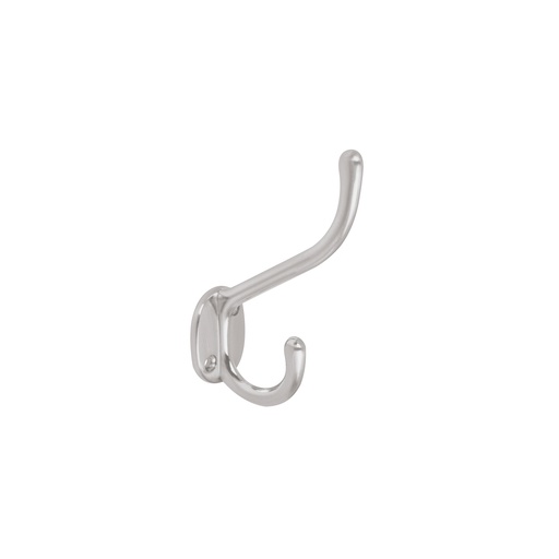 [T43912] Gancho doble largo y corto tipo perchero, cromo mate, Hermex - Pag 789