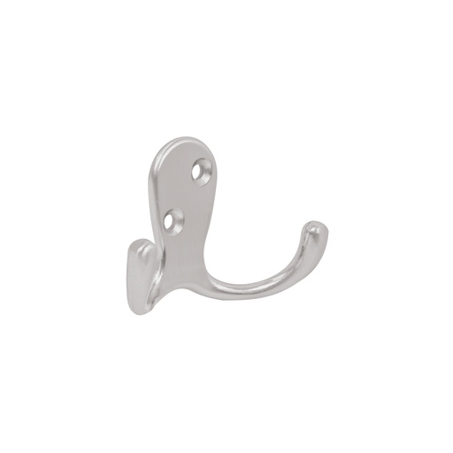 [T43913] Gancho doble tipo perchero, cromo mate, Hermex - Pag 789