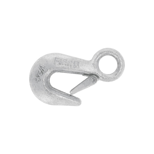 [T44075] Gancho eslinga de acero forjado 3/4', carga 500 kg, Fiero - Pag 739