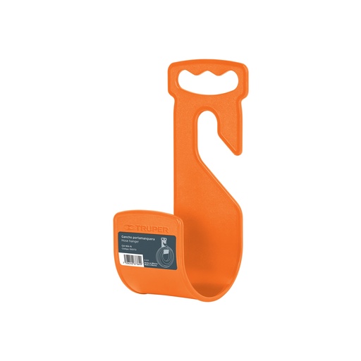 [T100173] Gancho plástico naranja para manguera de jardín, Truper - Pag 299