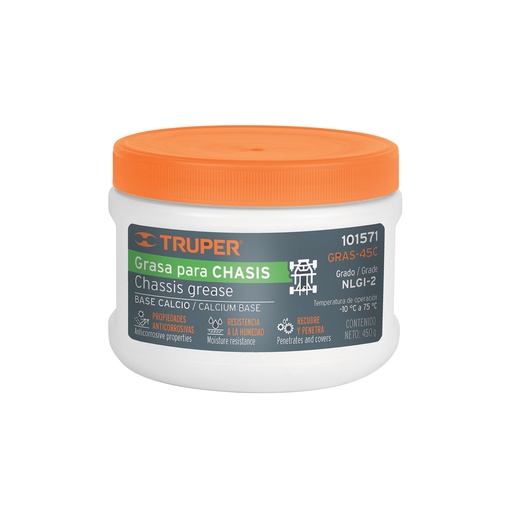 [T101571] Grasa de calcio para chasis, 450 g, Truper - Pag 275