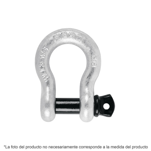 [T44970] Grillete de acero forjado 7/16', Fiero - Pag 738