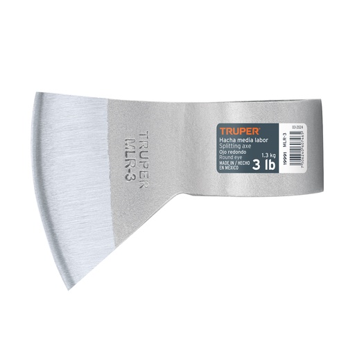 [T19991] Hacha media labor ojo redondo 3 lb sin mango, Truper - Pag 225