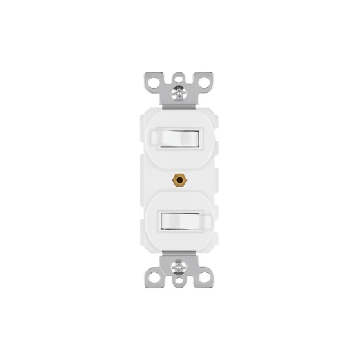 [T47729] Interruptor dúplex de palanca, Standard, blanco, Volteck - Pag 535