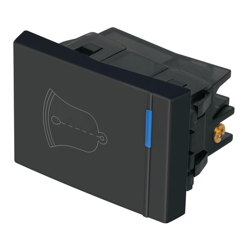 [T47993] Interruptor para timbre, 1.5 módulos, línea Española, negro