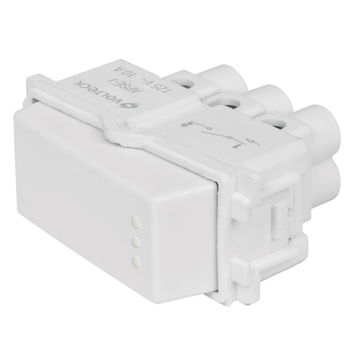 [T48132] Interruptor sencillo, línea Italiana, color blanco, Volteck - Pag 520