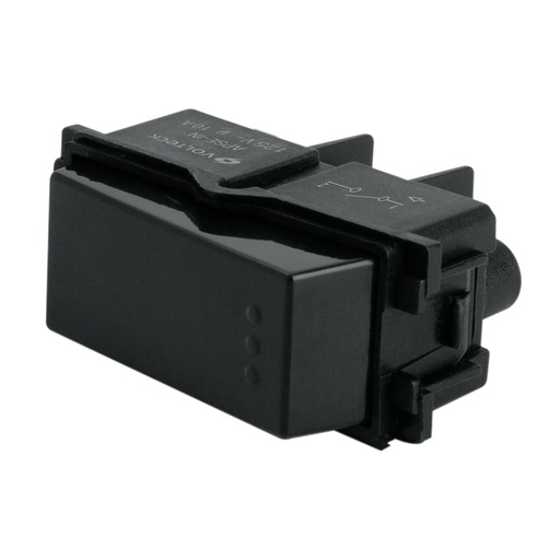 [T47607] Interruptor sencillo, línea Italiana, color negro, Volteck - Pag 520