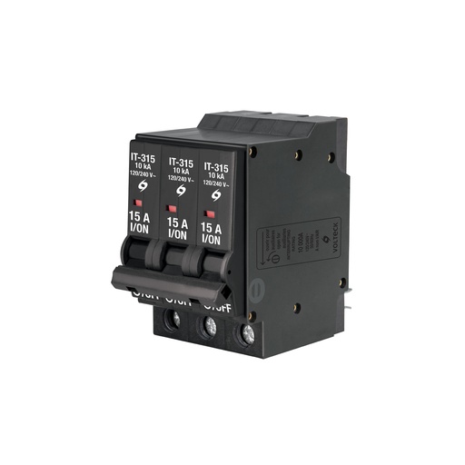 [T47513] Interruptor termomagnético 3 polos 15 A, Volteck - Pag 558