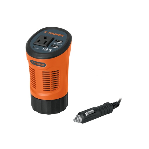 [T15725] Inversor de corriente 120 W tipo vaso, 2 puertos USB, Truper - Pag 23