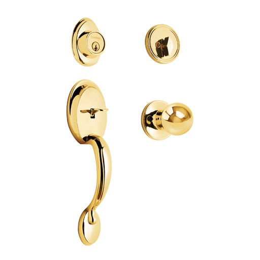 [T23671] Jaladera, perilla y cerrojo mariposa, latón brillante, Basic - Pag 782, 798