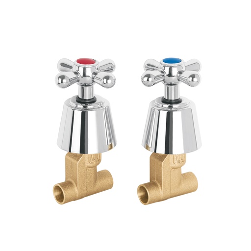 [T49798] Juego 2 llaves de empotrar, soldable tipo cruceta, Aqua - Pag 630