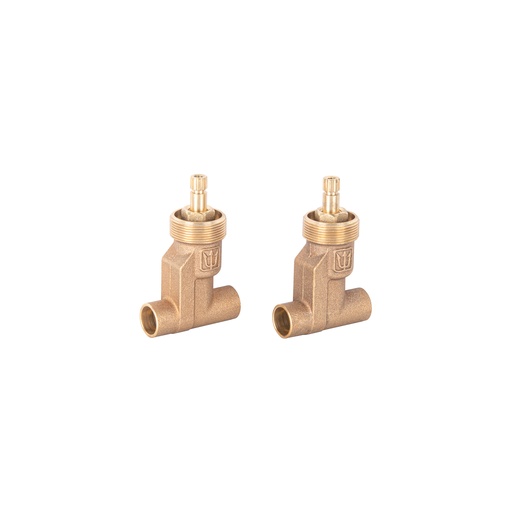 [T49145] Juego 2 llaves de latón para empotrar soldables, Foset Aqua - Pag 622, 630, 640