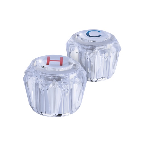 [T49244] Juego 2 manerales acrílico trans p/lavabo y fregadero, Basic - Pag 621