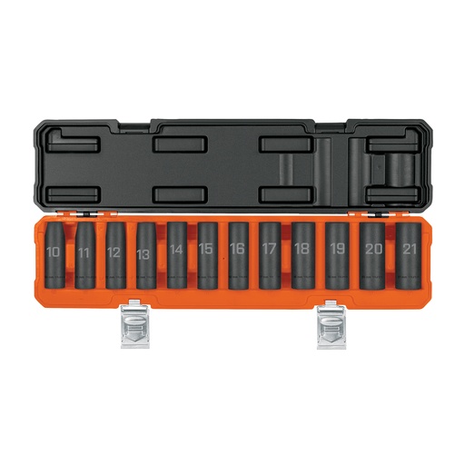 [T100946] Juego de 12 dados largos de impacto cuadro 1/2', 6 puntas mm - Pag 162