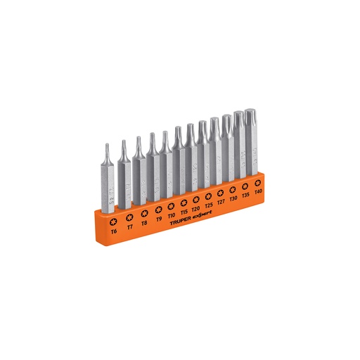 [T101678] Juego de 12 puntas torx combinadas largo 2', Truper Expert - Pag 426