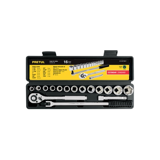 [T21172] Juego de 16 herramientas 1/2' std para mecánico, Pretul - Pag 250