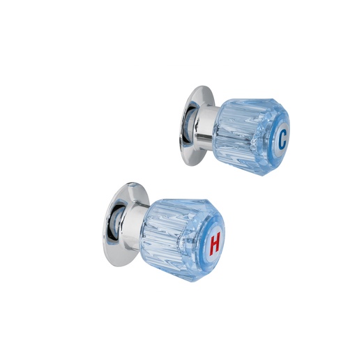 [T49461] Juego de 2 manerales acrílico azul para regadera, Basic - Pag 623