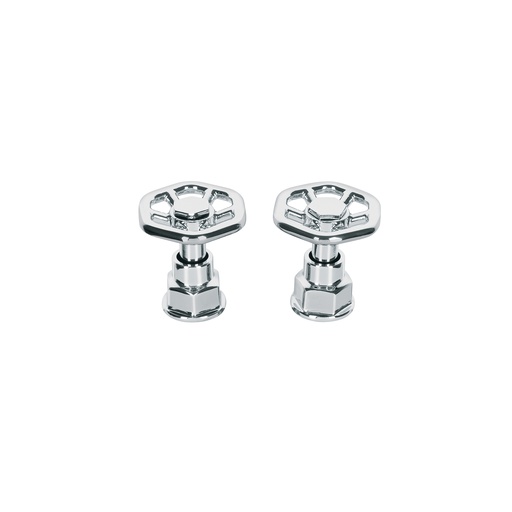 [T46869] Juego de 2 manerales para mezcladora, volante, cromo, Tubig - Pag 639