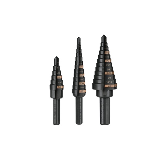 [T100988] Juego de 3 brocas escalonadas de óxido negro, Truper - Pag 74