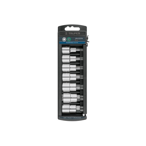 [T102238] Juego de 7 dados cuadro 1/2' punta hexagonal mm, Truper - Pag 153