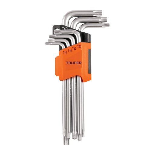 [T15553] Juego de 7 llaves torx largas con organizador, Truper - Pag 282