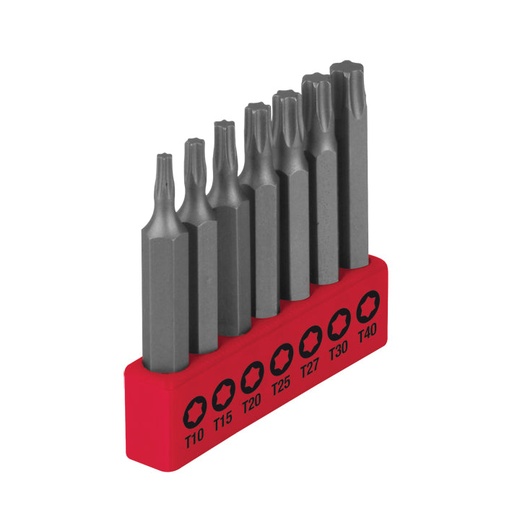 [A114005] Juego de 7 puntas (T10, T15, T20, T25, T27, T30, T40) 50 mm (2")