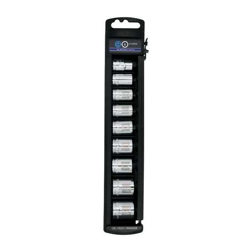 [T13952] Juego de 9 dados cuadro 3/8' mm, Truper - Pag 151