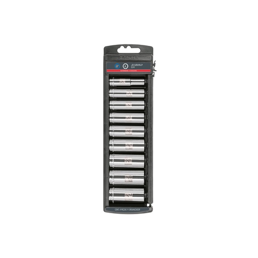 [T14172] Juego de 9 dados largos cuadro 3/8' std, Truper - Pag 151