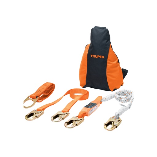 [T100887] Kit contra caídas con arnés de tres anillos, ANSI, Truper - Pag 454