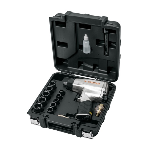 [T19372] Kit de llave de impacto 1/2' con estuche plástico, Truper - Pag 125